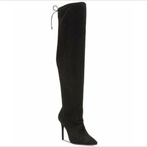 Jessica Simpson Black Suede Over The Knee Boots
